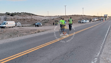 El Policía trabajaba a un costado de la ruta.