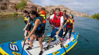 Stand Up Paddle, un deporte que cre en Neuquén. Foto gentileza Neuquén Informa. 