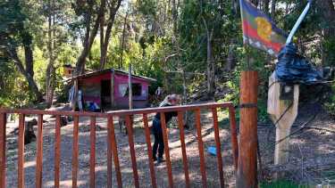 La comunidad Paicil Antriao argumenta que hace "resguardo" de las tierras. (Alfredo Leiva)