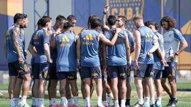 Boca se entrenó durante la mañana tras la derrota ante Tigre. Foto: @BocaJrsOficial.