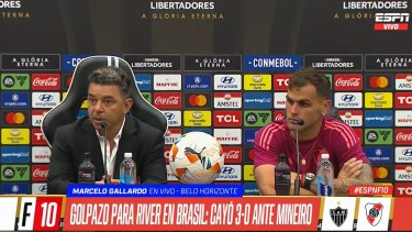 Gallardo analizó la derrota de River en conferencia de prensa.