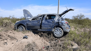 Impactante accidente sobre Ruta 22 en Choele Choel. Foto: Radio Latina FM 93.7 
