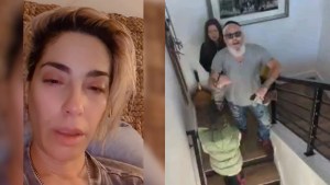 Victoria Vanucci contra Garfunkel: publicó videos en donde se ve a Matías notablemente alterado y agresivo
