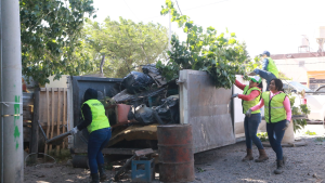 Sacaron un camión repleto de basura de la casa de un acumulador compulsivo en Neuquén 