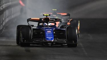 Franco Colapinto se quejó del Circuito Callejero de Las Vegas tras las primeras prácticas. (Photo by Patrick T. Fallon / AFP)