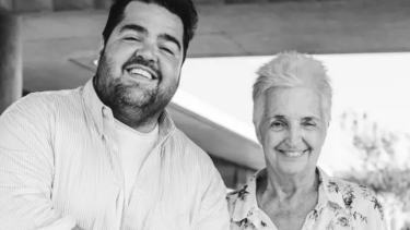 Darío Barassi y su madre Laura. 