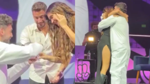 Momi Giardina se comprometió en vivo: el video del tierno momento
