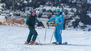Néstor López Dávalos es instructor de esquí de toda la vida. Fotos gentileza N.L.D. 