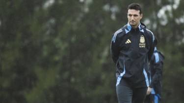 La Selección Argentina comenzó los entrenamientos en el predio de Ezeiza. Foto: @Argentina. 