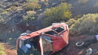 Vuelcos sobre Ruta 7, entre Neuquén y Centenario. (Gentileza)