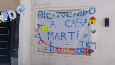 "Marti" fue dado de alta tras ser atacado por un pitbull en Río Negro. 