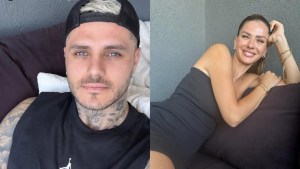 La China Suárez muy enamorada en la casa de Mauro Icardi