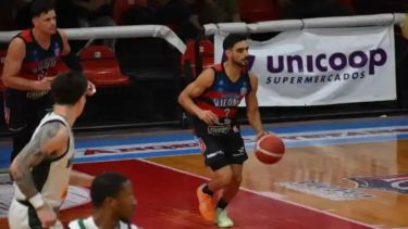 Refuerzo de lujo. Nico Paletta concretó su retorno a Viedma y jugó el cuadrangular de cuartos. (Camila Almonacid)
