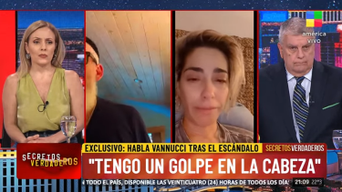 Victoria Vanucci con Luis Ventura. 