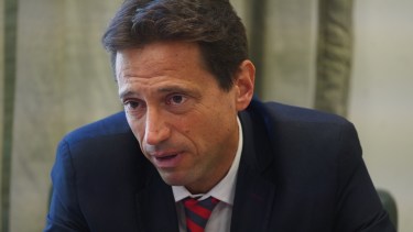 Moretti reconoció que San Lorenzo tiene deudas con algunos jugadores. (Foto: Guillermo Rodríguez Adami/Olé)