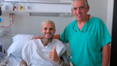 Mauro Icardi habló tras su operación de menisco y ligamentos cruzados. 