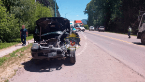 Un tráiler se soltó y provocó un choque sobre la Ruta 40, en San Martín de los Andes: dos heridos