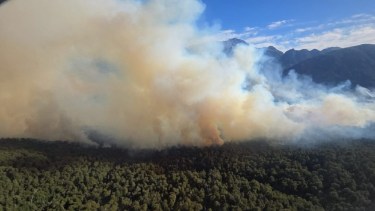 Incendios en el parque Nahuel Huapi. Foto: gentileza. 