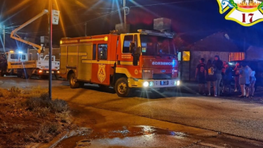 Murió un perro tras quedar electrocutado en Plaza Huincul. Foto: Bomberos de Plaza Huincul 
