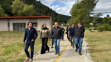 Rolando Figueroa y Carlos Saloniti en San Martín de los Andes. Foto: gentileza.