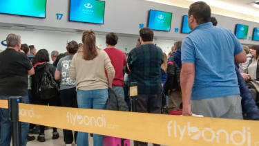 Preocupación en Bariloche por cancelaciones de vuelos de Flybondi. Foto: Gentileza  Cámara de Turismo de Bariloche. 