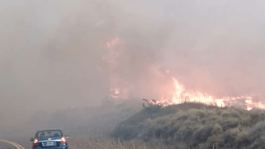 Incendio en Caviahue.