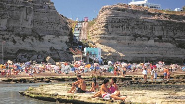 La Lobería, una de las playas cercanas a Viedma que cada vez tiene más visitantes. Foto: Archivo