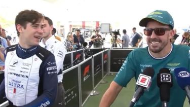 Franco con el asturiano Fernando Alonso, otro de los marcados por Briatore. (Archivo) 