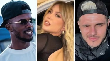 Keita Baldé, Wanda Nara y Mauro Icardi