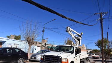 Corte de luz en Viedma este miércoles. Foto: gentileza.