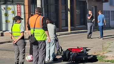 Accidente en el centro de Neuquén. (Gentileza).