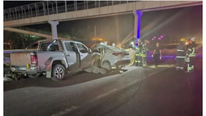 Murió un taxista en un choque sobre la Ruta 22 en Villa Regina: hay cinco heridos, entre ellos un niño