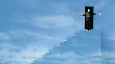 Escena de Truman Show (1998) del director Peter Weir con Jim Carrey. 