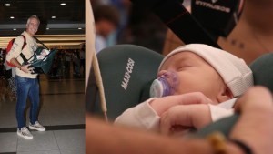 Marley llegó con su hija Milenka a Argentina y revolucionó el aeropuerto de Ezeiza 