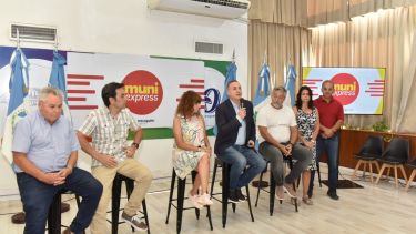 Con la presencia de representantes del sector privado, la municipalidad dio a conocer el programa de eliminación de tasas (foto gentileza)