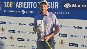 Es de Neuquén y arrasó en el Abierto del Sur de golf en Mar del Plata: «Me llena el alma»