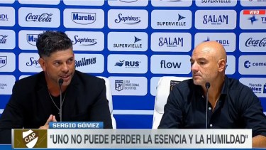 Sergio Gómez le respondió a Sebastián Domínguez en conferencia de prensa, tras la victoria de Platense.