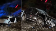 Imagen de Video | Fuerte choque sobre la Ruta 40 entre Bariloche y Villa La Angostura: qué pasó con los heridos