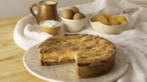 Imagen de Tarta de ricota y duraznos frescos como la hace Osvaldo Gross