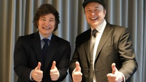 «Nazi las pelotas»: Javier Milei defendió a Elon Musk y viajó al foro de Davos