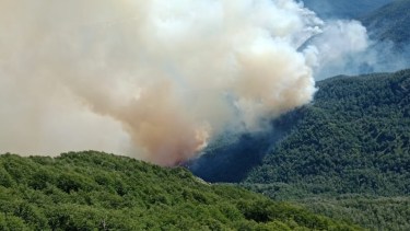 Una de las imágenes de los pobladores de Lago Roca. Foto: gentileza