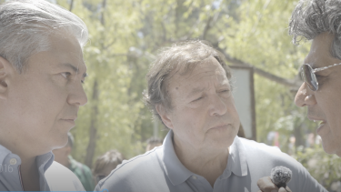 Rolando Figueroa y Alberto Weretilneck, los gobernadores de Neuquén y Río Negro estuvieron en el lanzamiento de la Regata en Plottier.