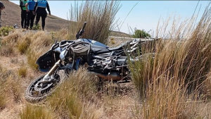 Murió un turista de Brasil tras sufrir un accidente sobre la Ruta 40 en Chubut: recorría la Patagonia en moto