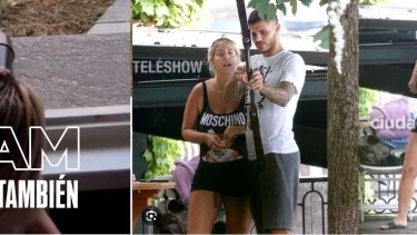 Se filtraron imágenes de Wanda Nara cazando.