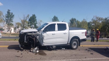 Accidente en la Ruta 22. Foto: gentileza Radio Municipal 96.5.