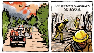 «Duendes guardianes del bosque», la nueva tira de Chelo Candia en el Voy