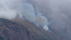Medios aéreo y decenas de brigadistas combaten el incendio en el Cerro Meta de Bariloche: cómo es el operativo este domingo