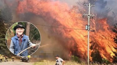 Las pérdidas son grandes en El Bolsón debido al avance del fuego. 