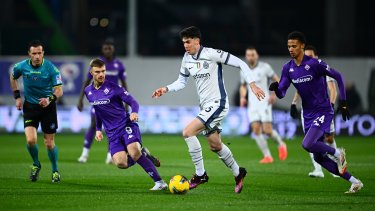 Lucas Beltrán jugó de entrada en el triunfo de Fiorentina ante el Inter de Lautaro Martínez.