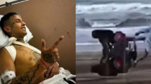 Imagen de El grave accidente de L-Gante en Pinamar que le comprometió la clavícula: el video de la maniobra 